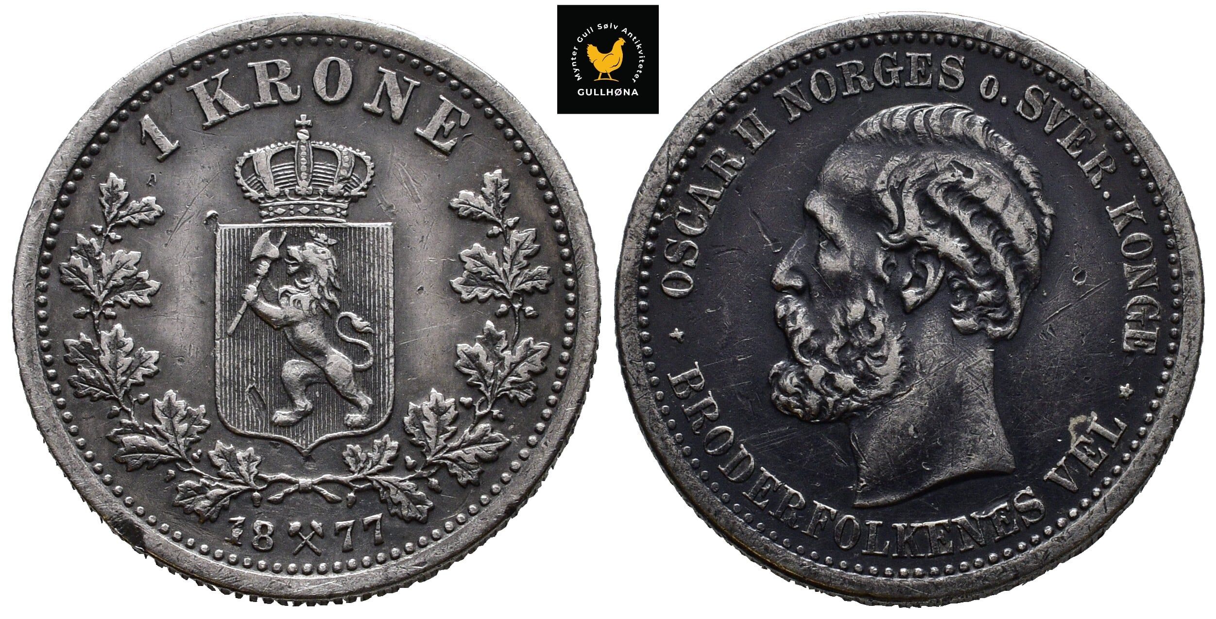 1877 Norge 1 Krone