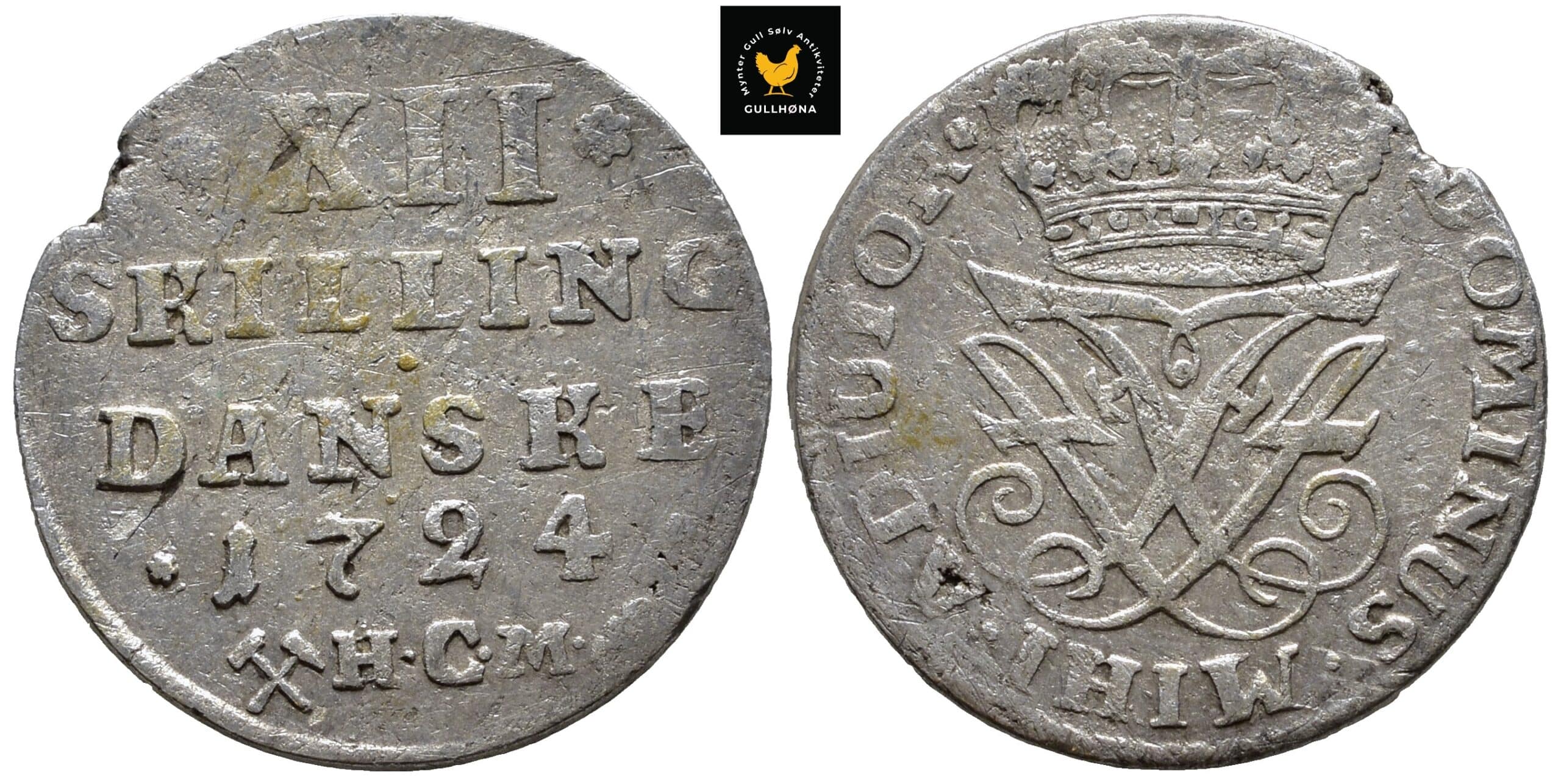 68943g00 1724 Norge 12 Skilling