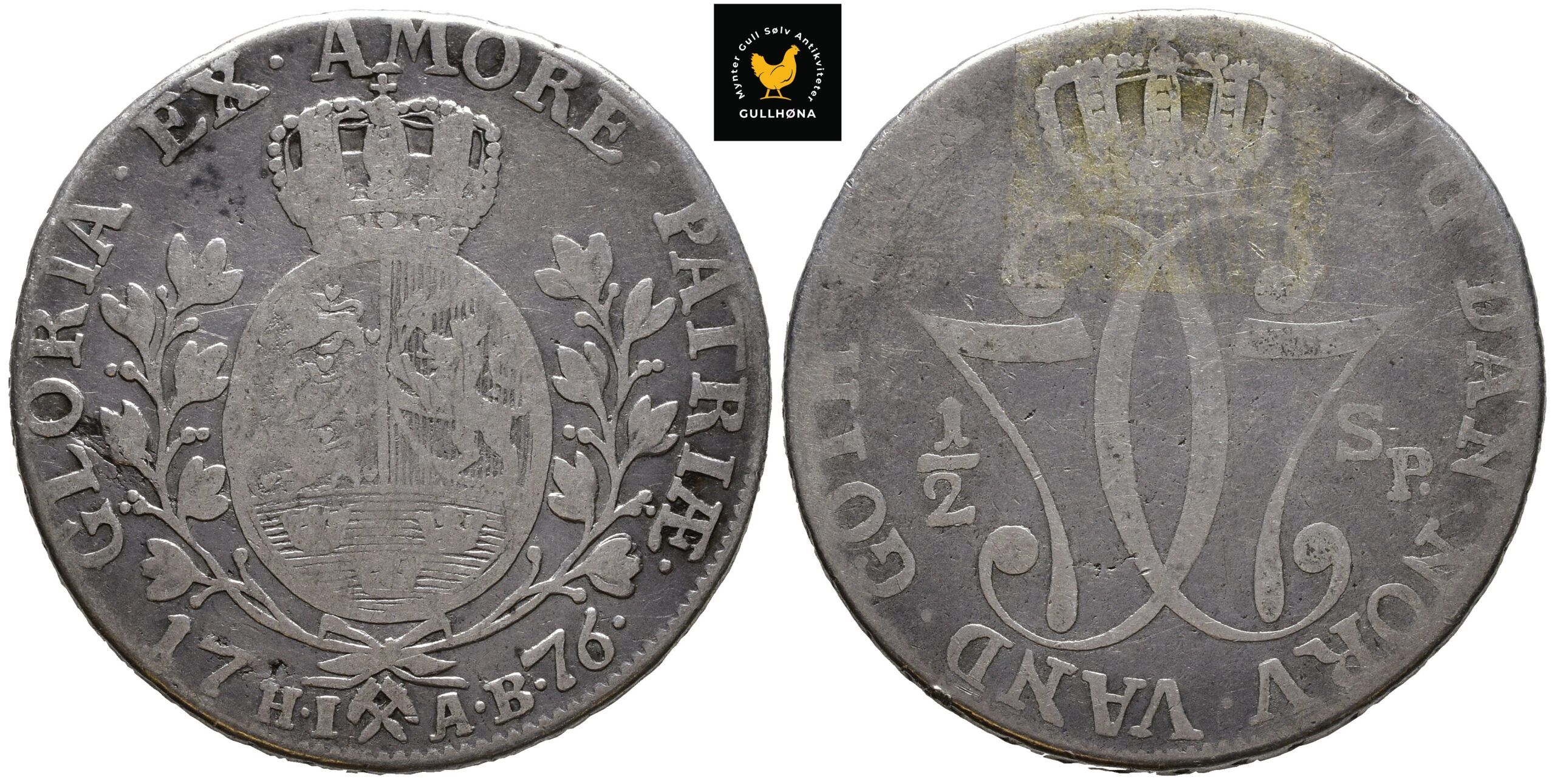 1776 Norge 1/2 Speciedaler