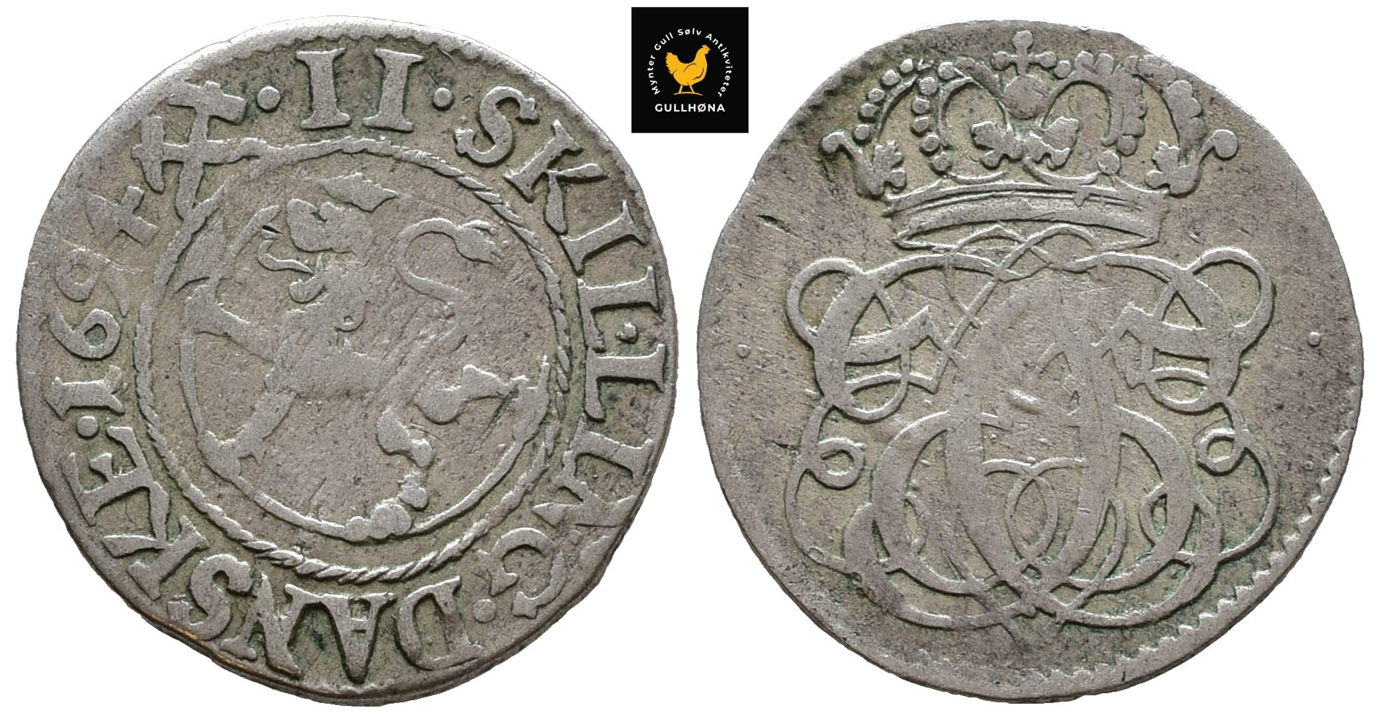 69273g00 1694 Norge 2 Skilling