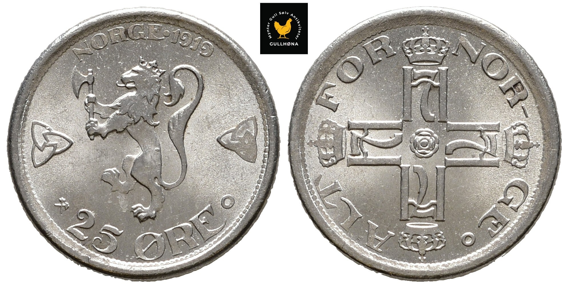 1919 Norge 25 Øre