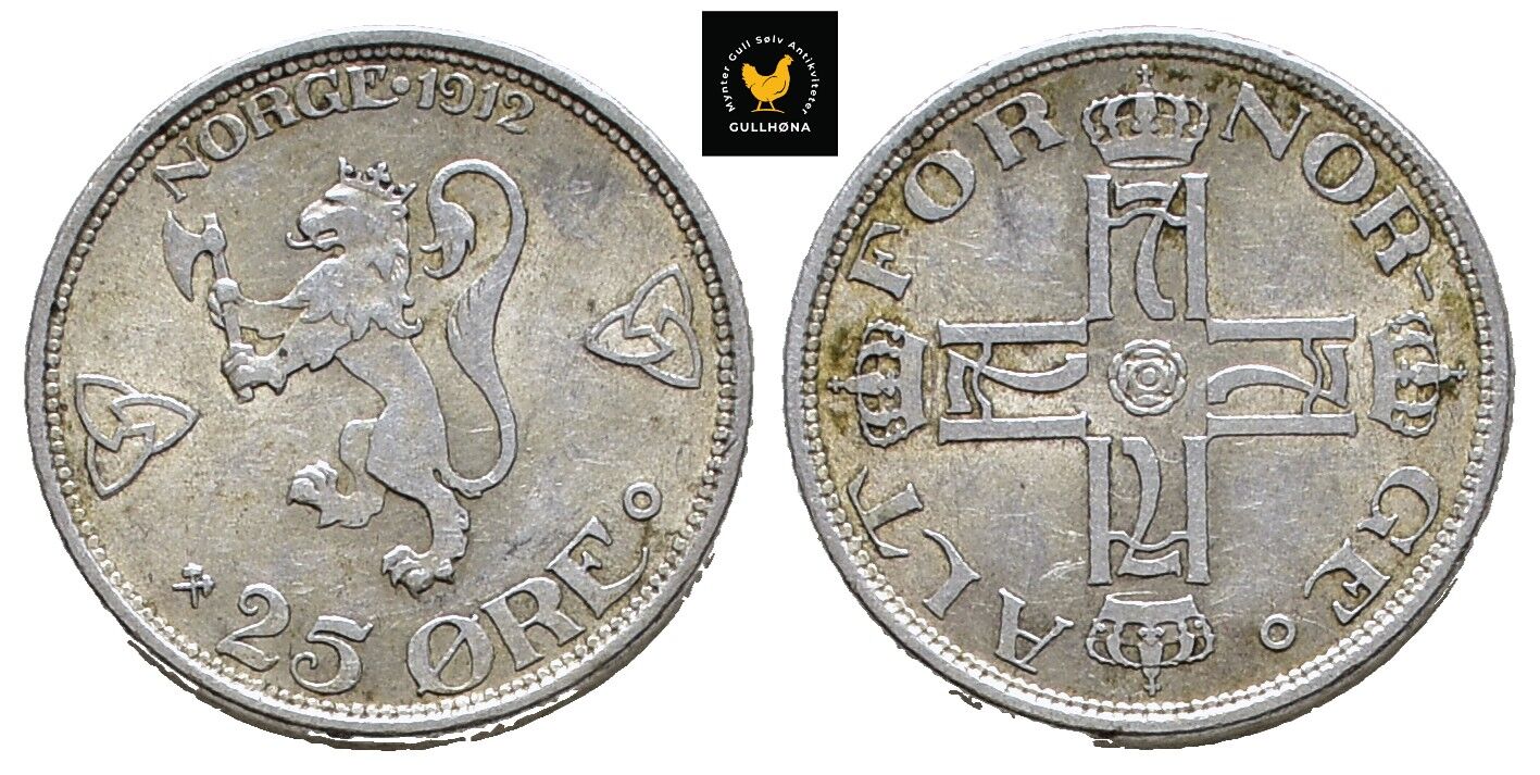 1912 Norge 25 Øre