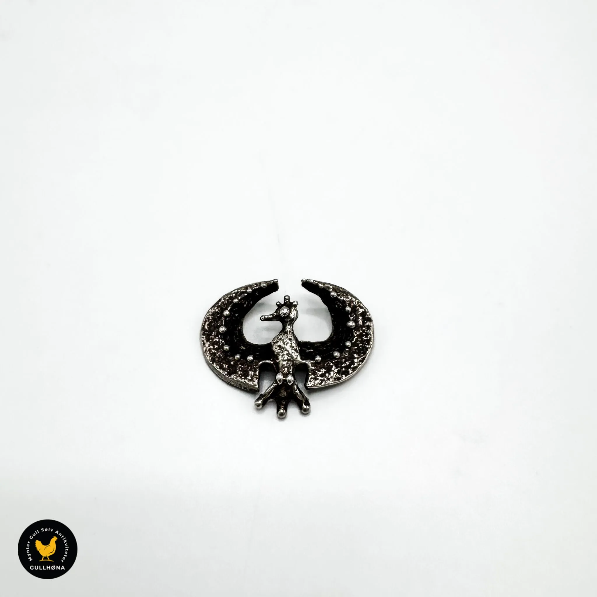 Sølvsmykke, Designsmykke, bruktsmykke, brosje i sølv, brosje, brukt, renset smykke,