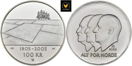 2003 Norge 100 Kroner Hundreårsmynten