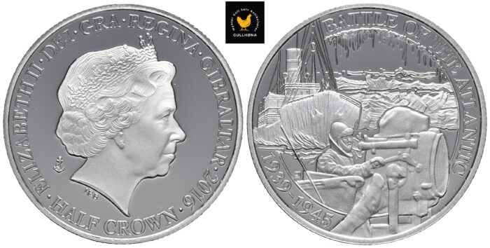 2016 Gibraltar 1/2 Crown ''Battle Of The Atlantic - Light Communication''