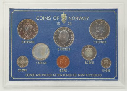 1975 Norge Myntsett - Hardplast