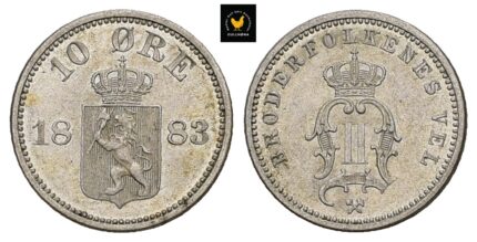 1883 Norge 10 Øre