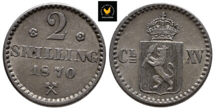 1870 Norge 2 Skilling