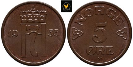 1953 Norge 5 Øre