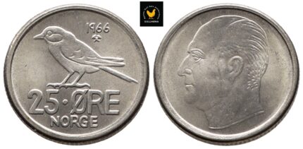 1966 Norge 25 Øre