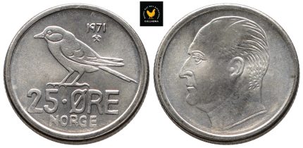 1971 Norge 25 Øre