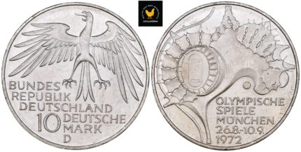 1972-D Tyskland 10 Mark - 1972 Olympic Games in Munich