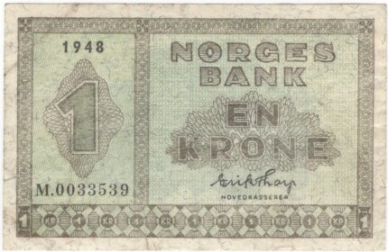 1948 Norge 1 Krone M