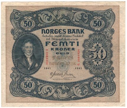 1965 Norge 50 Kroner F