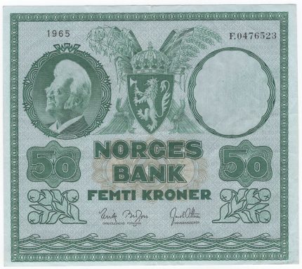 1965 Norge 50 Kroner F