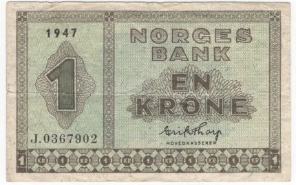 1947 Norge 1 Krone J