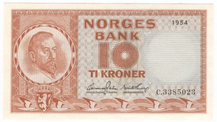 1954 Norge 10 Kroner C