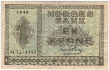 1949 Norge 1 Krone M