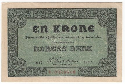 1917 Norge 1 Krone E