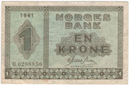 1941 Norge 1 Krone B