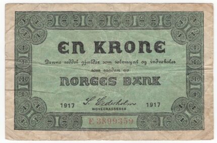 1917 Norge 1 Krone F