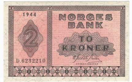 1944 Norge 2 Kroner D