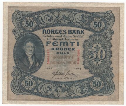 1943 Norge 50 Kroner C