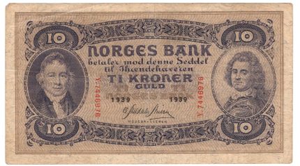 1939 Norge 10 Kroner Y