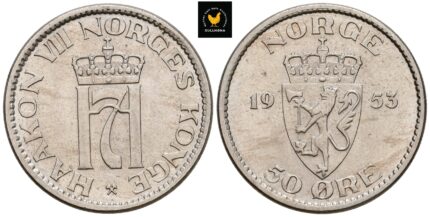 1953 Norge 50 Øre, 0