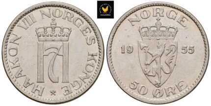 1955 Norge 50 Øre, 0