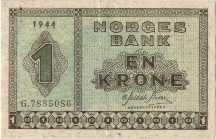 1944 Norge 1 Kroner G.7885086, 1/1+