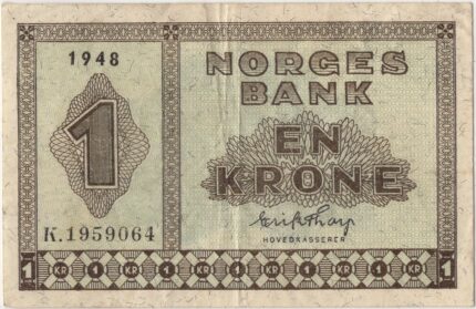 1948 Norge 1 Kroner K.1959064, 1