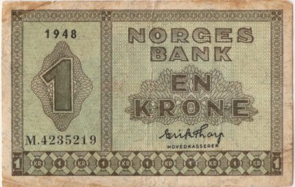 1948 Norge 1 Kroner M.4235219, 1