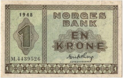 1948 Norge 1 Kroner M.4439526, 1+/01