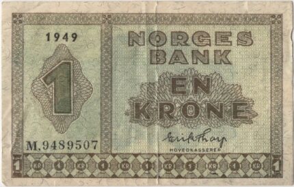 1949 Norge 1 Kroner M.9489507, 1