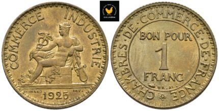 1925 Frankrike 1 Franc - Chambers of Commerce, 0
