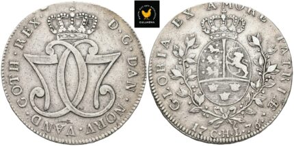 1776 Danmark 1 Speciedaler CHL Altona, 1/1+, kh