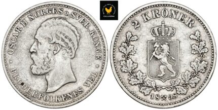 1898 Norge 2 Kroner, 1, riper, kh