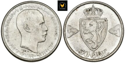 1918 Norge 50 Øre, 0/01
