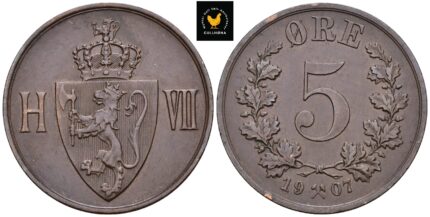 1907 Norge 5 Øre, 01