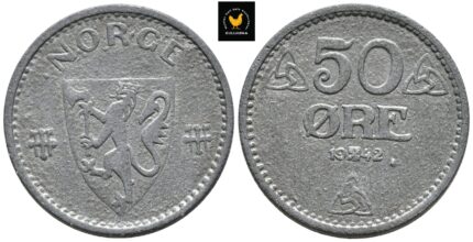 1942 Norge 50 Øre zink, 0
