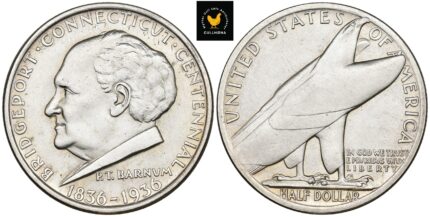 1936 USA 1/2 Dollar - Bridgeport, 0/01, pusset