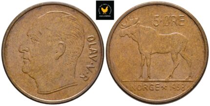 1958 Norge 5 Øre, 0