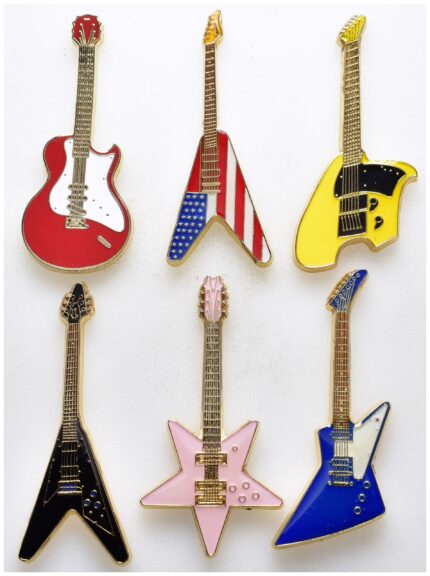 2004 Somalia 6 stk 1 Dollar Gitarmynter - 50th Anniversary of Rock and Roll Music