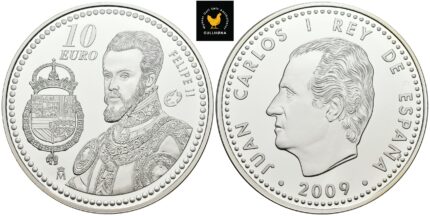 2009 Spania 10 Euro Proof - European Heritage, Philip II