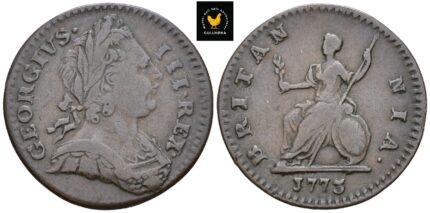 1773 Storbritannia 1/2 Penny - George III, 1