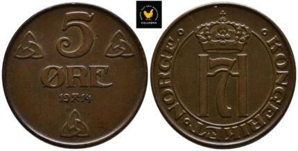 1914 Norge 5 Øre, 0/01
