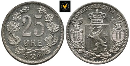 1900 Norge 25 Øre, 0/01