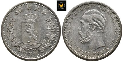 1901 Norge 50 Øre, 1+