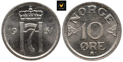 1951 Norge 10 Øre, 0